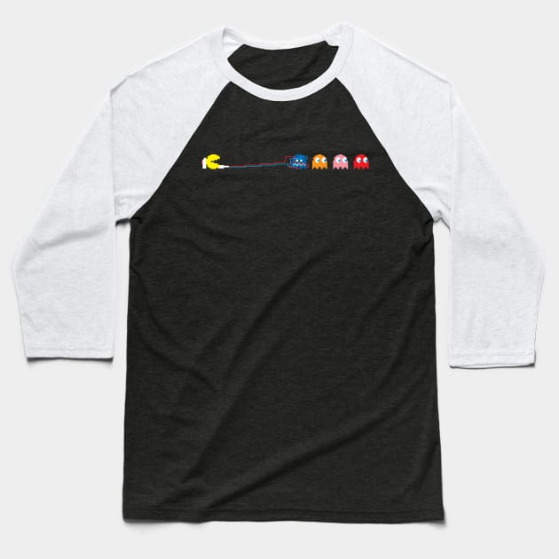 Pacbusters Baseball T-Shirt by TedDastickJr